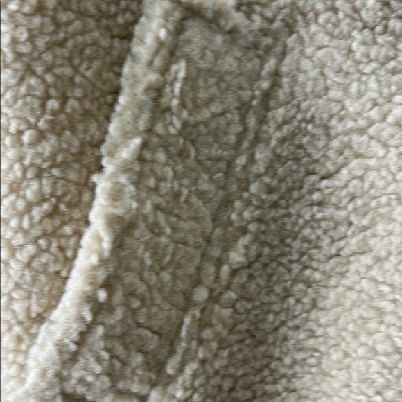 LOFT Cream Teddy Jacket with Wide Lapel Collar - Picture 4 of 13